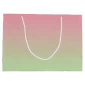 Roze en groene ombre large cadeautasje (Achterkant)
