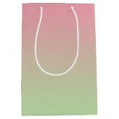 Roze en groene ombre medium cadeauzakje (Voorkant)