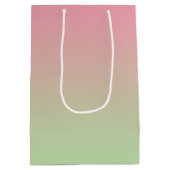 Roze en groene ombre medium cadeauzakje (Achterkant)