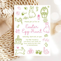 Roze en Groene Paaseieren Jacht Feest