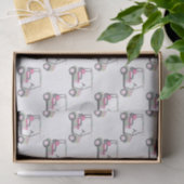 Roze en groene Palm Beach Golf Cart Tissuepapier (Geschenk)