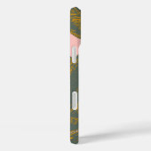 Roze en groene palmrond Botanische tekening Case-Mate iPhone Case (Achterkant / Rechts)