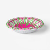 roze en groene papierbak papieren kommen (Gebogen)