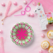 roze en groene papierbak papieren kommen (Feest)