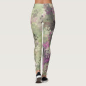 Roze en Groene Paw Camo Leggings (Achterkant)