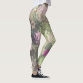 Roze en Groene Paw Camo Leggings (Rechts)