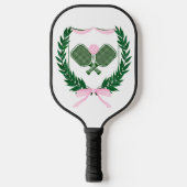 Roze en groene Pickleball Paddle (Voorkant)