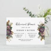 Roze en Groene Pioen Succulent Repetitie Diner Kaart (Staand voorkant)