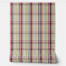Roze en groene plaid