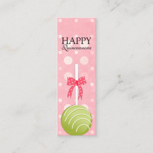 Roze en groene Poppen Happy Quinceanera Labels