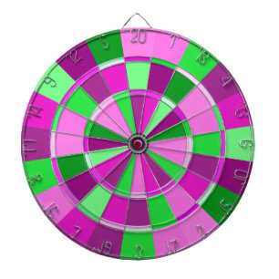 Roze en groene preppy Sorority Dart Champion Dartbord