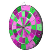 Roze en groene preppy Sorority Dart Champion Dartbord (Voorkant Rechts)