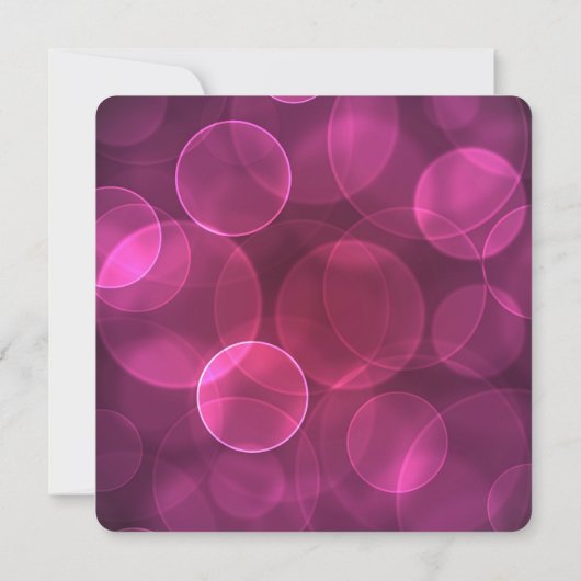 Roze en groene Quinceanera Kaart (Achterkant)