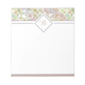 Roze en groene retro patroon notitieblok (Voorkant)