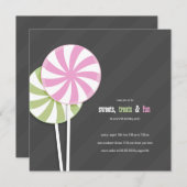 Roze en groene rode lipoen kaart (Voorkant / Achterkant)