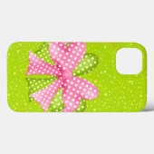 Roze en groene romp en lint Case-Mate iPhone case (Achterkant (horizontaal))