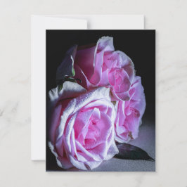 Roze en Groene Rozen Kaart