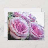 Roze en groene rozen kaart (Voorkant)