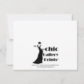 Roze en groene rozen kaart (Achterkant)