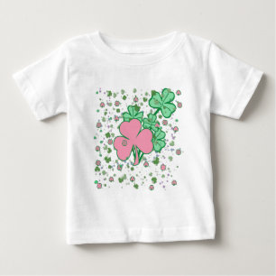 Roze en groene shamrocks