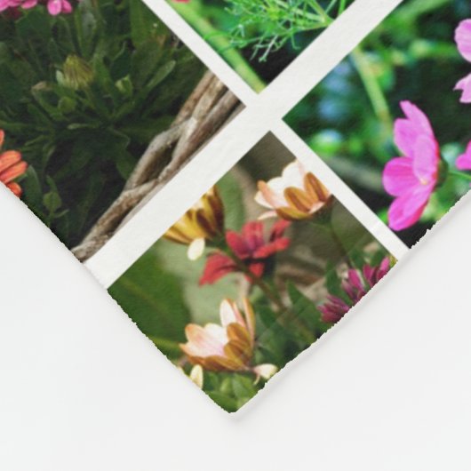 Roze en groene slingerbak fleece deken (Hoek)