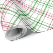 Roze en groene spelden cadeaupapier (Rol Hoek)