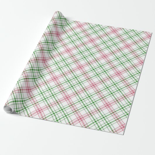 Roze en groene spelden cadeaupapier (Uitgerold)