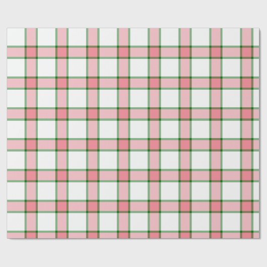 Roze en groene spelden cadeaupapier (Vlak)