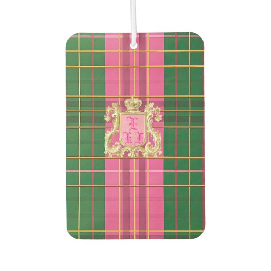 Roze en groene spelden luchtverfrisser (Voorkant)