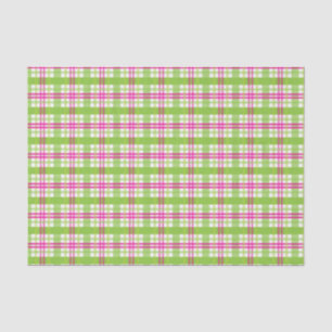 Roze en groene spelden tissuepapier