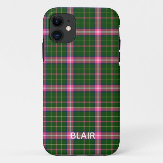 Roze en groene speldentelefoondraagtas Case-Mate iPhone case (Achterkant)