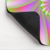 Roze en groene spiraalmousepad muismat (Hoek)