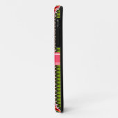 Roze en groene stam Ikat Chevron gepersonaliseerd Case-Mate iPhone Case (Achterkant/links)
