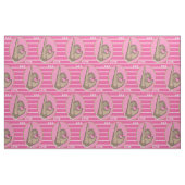  roze en groene stof (Fat Quarter)