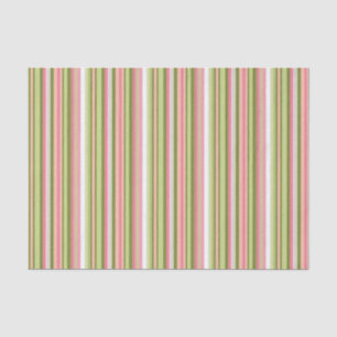 Roze en Groene Streep Tissue Paper Tissuepapier