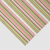 Roze en Groene Streep Tissue Paper Tissuepapier (Detail)