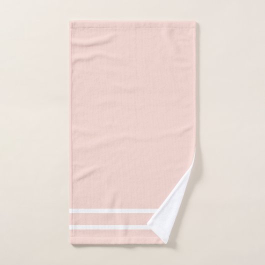 Roze en groene strepen bad handdoek (Handdoek)