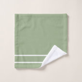 Roze en groene strepen bad handdoek (Wasdoekje)