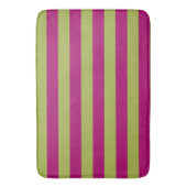 Roze en groene strepen badmat (Voorkant Verticaal)