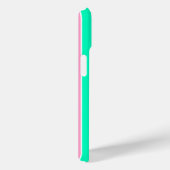 Roze en groene strepen Case-Mate iPhone case (Achterkant / Rechts)