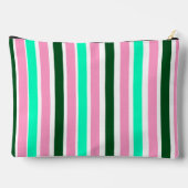 Roze en groene strepen etui (Achterkant)