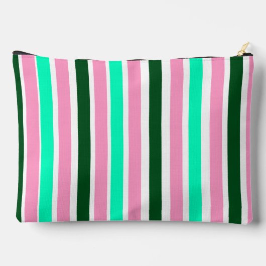 Roze en groene strepen etui (Achterkant)