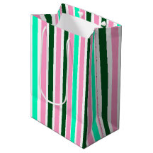 Roze en groene strepen