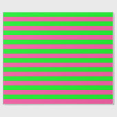 Roze en groene strepen ontwerp cadeaupapier (Vlak)