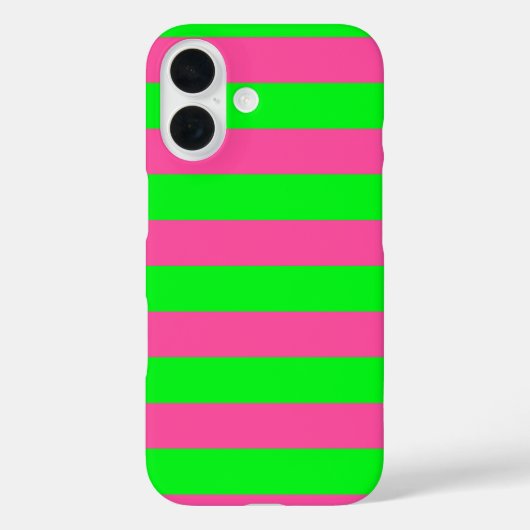 Roze en groene strepen ontwerp Case-Mate iPhone case (Achterkant)