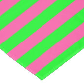 Roze en groene strepen ontwerp tafelkleed (Gekanteld)