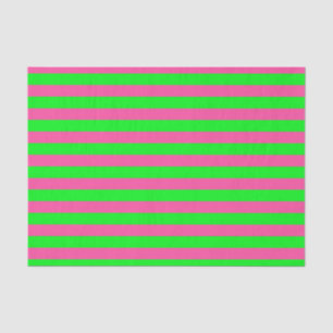 Roze en groene strepen ontwerp tissuepapier