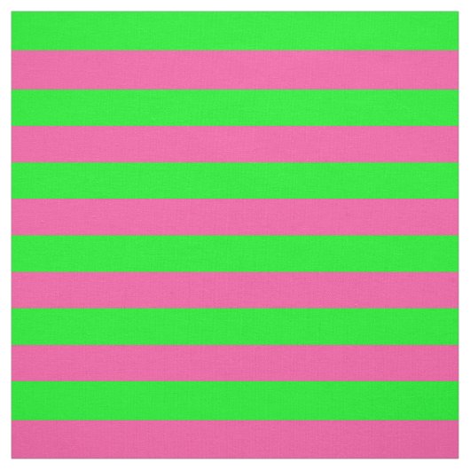 Roze en groene strepen stof (Swatch)