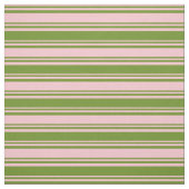 Roze en groene strepen stof (Swatch)