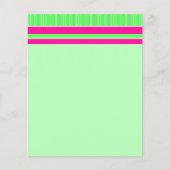 Roze en groene strips flyer (Voorkant)